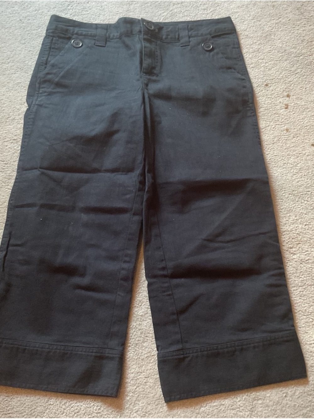 Marc Jacobs Black Button-Front Pants